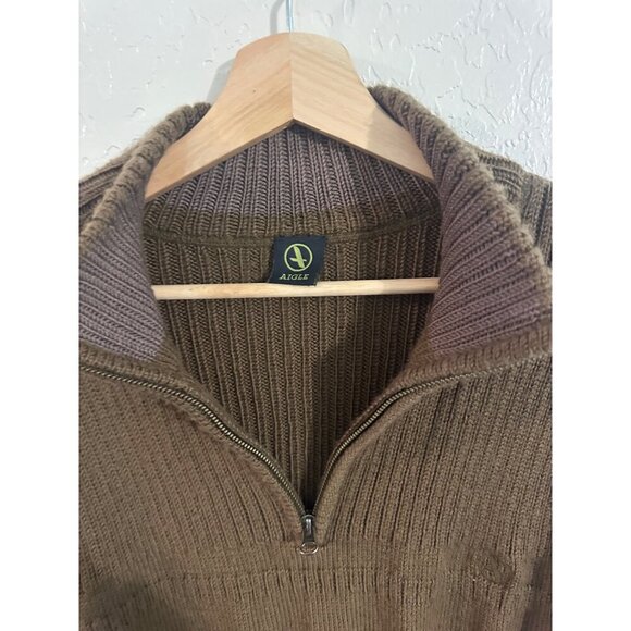 Aigle Wool Super Soft Mens Sweater - Picture 6 of 10